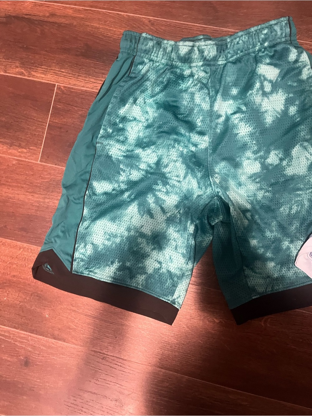 DSG Teal Tie-Dye and Light Blue Mesh Athletic Shorts Set - Picture 2 of 5
